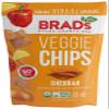 Brad's Plant Based Organic Cheddar Veggie Chips 3 oz Bags - Pack of 12