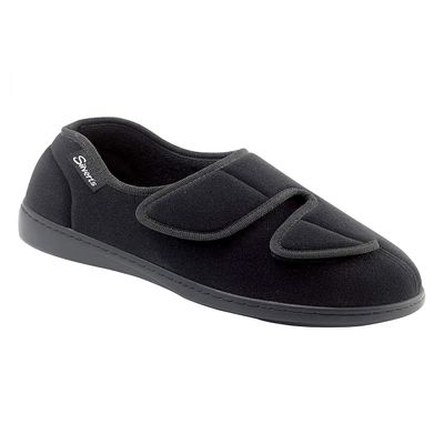 Silverts Women's Stretchable Wide Fit Slippers, Easy Closure Non-Slip