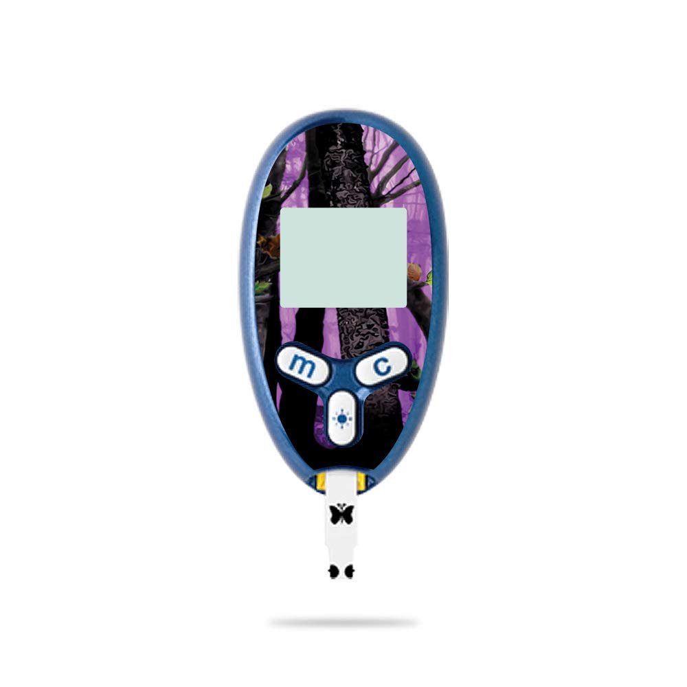 MightySkins Skin Compatible with Abbott Freestyle Lite - Purple Tree Camo | Protective, Durable, and Unique Vinyl Decal wrap Cover | Easy to Apply, Remove, and Change Styles | Made in The USA