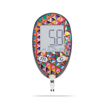 MightySkins Skin Compatible with Abbott Freestyle Freedom Lite - Rainbow Kaleidoscope | Protective, Durable, and Unique Vinyl Decal wrap Cover | Easy to Apply, Remove | Made in The USA