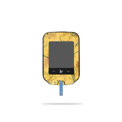 MightySkins Skin Compatible with Abbott Freestyle Precision Neo - Yellow Marble End | Protective, Durable, and Unique Vinyl Decal wrap Cover | Easy to Apply, Remove | Made in The USA