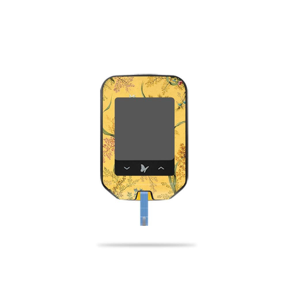 MightySkins Skin Compatible with Abbott Freestyle Precision Neo - Yellow Marble End | Protective, Durable, and Unique Vinyl Decal wrap Cover | Easy to Apply, Remove | Made in The USA