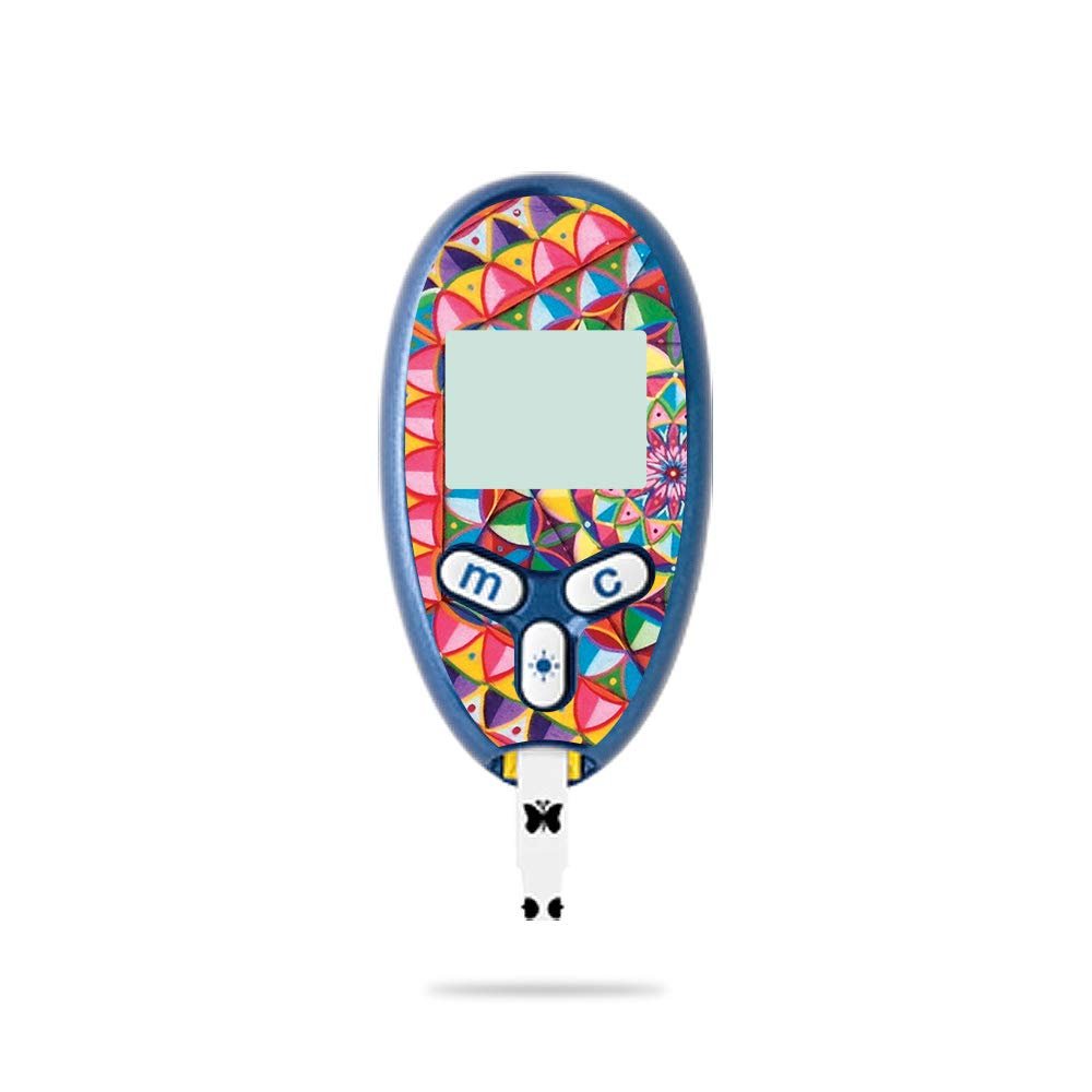 MightySkins Skin Compatible with Abbott Freestyle Lite - Rainbow Kaleidoscope | Protective, Durable, and Unique Vinyl Decal wrap Cover | Easy to Apply, Remove, and Change Styles | Made in The USA