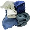 Eva's Choice 99602 Recycled Woven Wiping Rags, 100% Cotton, Assorted Colors, 50 lb Box view 2