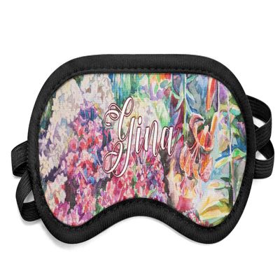 YouCustomizeIt Personalized Watercolor Floral Sleeping Eye Mask - Small