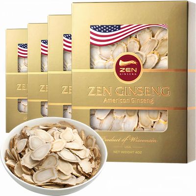American Wisconsin Ginseng Slices  Improved Energy, Performance, & Mental Health for Men & Women (16 Oz)
