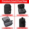 H5 Large Smell Proof Stash Box Set - Premium YKK Zippers - Odor Proof Dog Tested Bag Plus Smellproof Container, 4X Resealable Pouches, Strap, Combo Lock- Smell Proof Case/No Scent Travel Storage Bag view 4