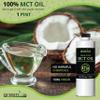 GreenIVe MCT Oil 100% Pure C8 C10 Caprylic Capric Acid Non-GMO Keto Paleo Bulletproof Coffee Creamer Energy Fuel Carrier Oil Skin Hair Massage Oil Fractionated Coconut Oil Alternative 16 fl oz view 3