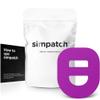 SIMPATCH  Omnipod Adhesive Patch with Strap (25-Pack)  Waterproof Adhesive, CGM Tape (Purple) view 1