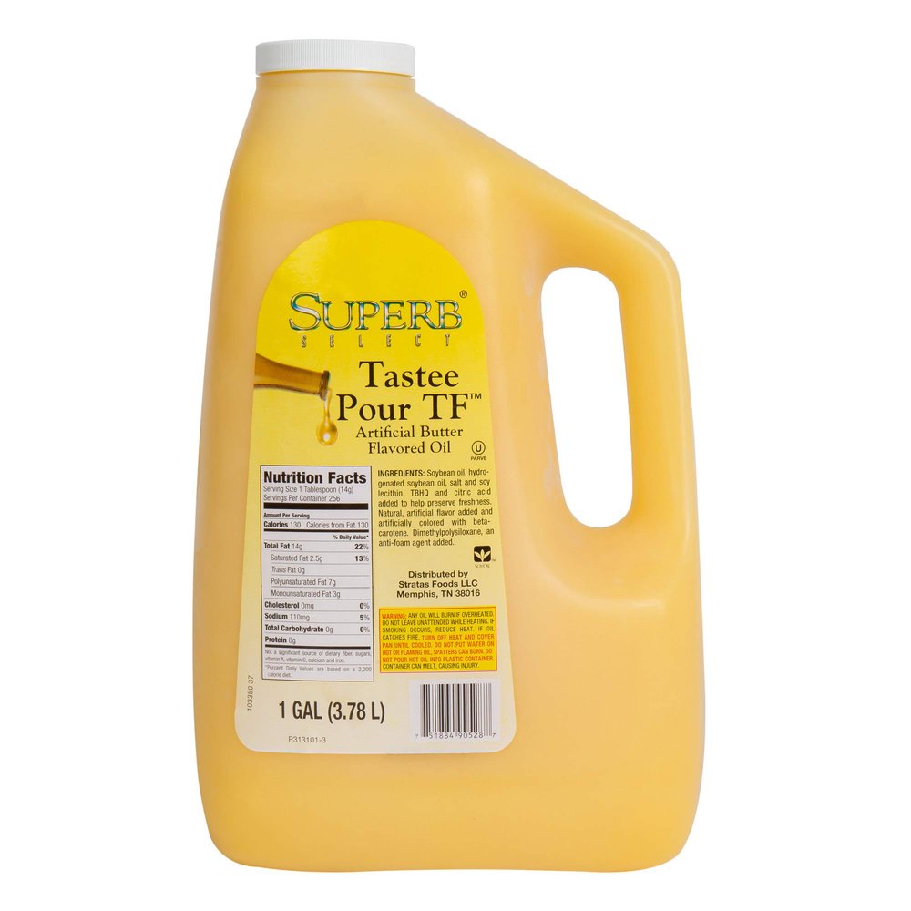 TableTop King 1 Gallon Liquid Butter Flavored Oil Alternative - 4/Case