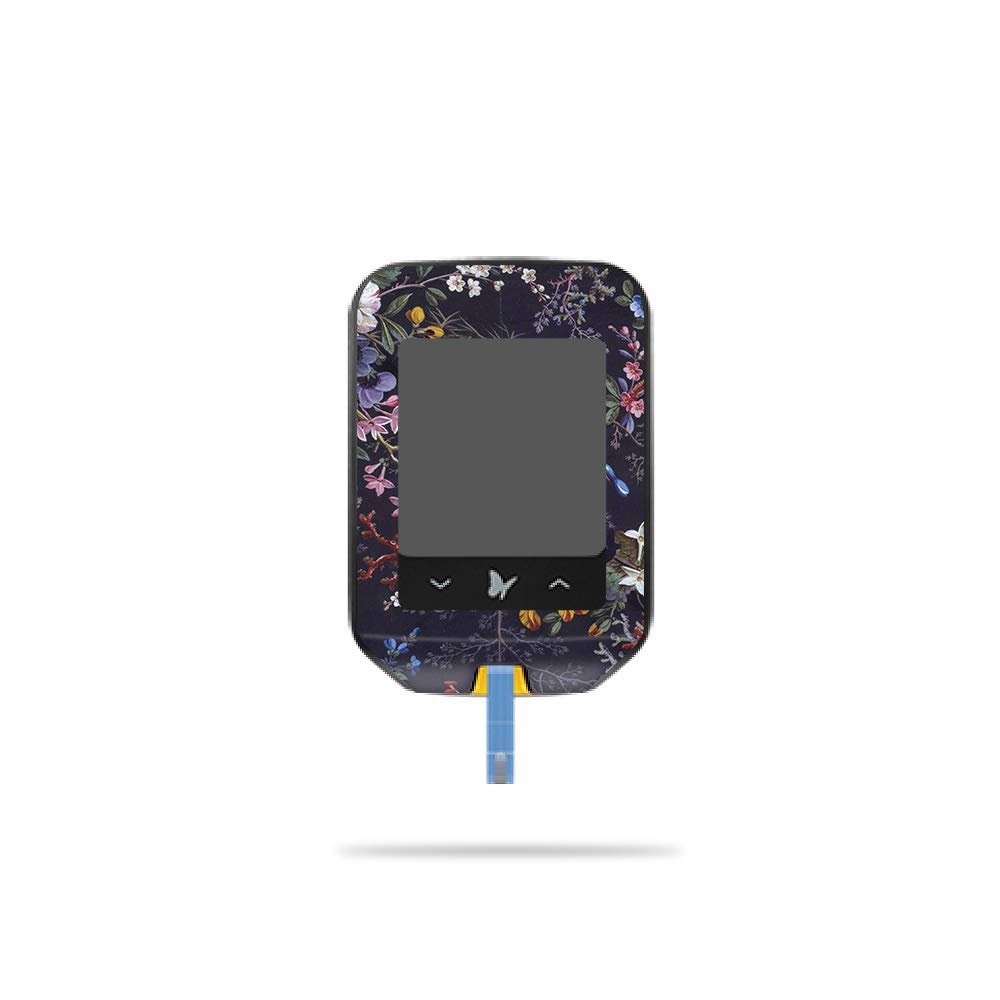 MightySkins Skin Compatible with Abbott Freestyle Precision Neo - Midnight Blossom | Protective, Durable, and Unique Vinyl Decal wrap Cover | Easy to Apply, Remove | Made in The USA
