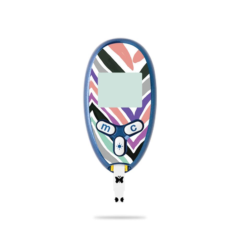 MightySkins Skin Compatible with Abbott Freestyle Lite - Colorful Chevron | Protective, Durable, and Unique Vinyl Decal wrap Cover | Easy to Apply, Remove, and Change Styles | Made in The USA