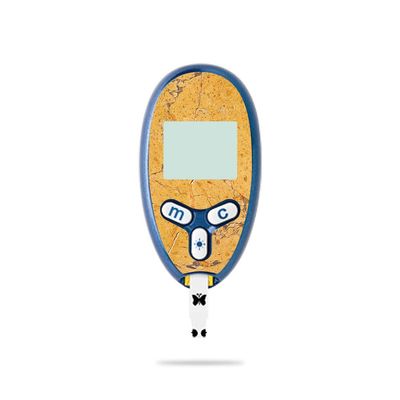 MightySkins Skin Compatible with Abbott Freestyle Lite - Saffron Marble | Protective, Durable, and Unique Vinyl Decal wrap Cover | Easy to Apply, Remove, and Change Styles | Made in The USA