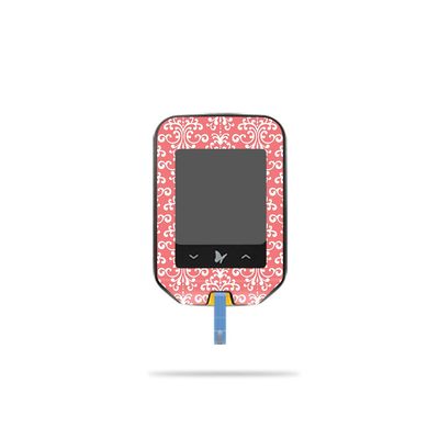 MightySkins Skin Compatible with Abbott Freestyle Precision Neo - Coral Damask | Protective, Durable, and Unique Vinyl Decal wrap Cover | Easy to Apply, Remove, and Change Styles | Made in The USA