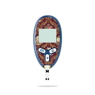 MightySkins Skin Compatible with Abbott Freestyle Lite - Teatime Cat Damask | Protective, Durable, and Unique Vinyl Decal wrap Cover | Easy to Apply, Remove, and Change Styles | Made in The USA