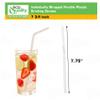 Individually Wrapped Flexible Plastic Drinking Straws 3200/BOX - EcoQuality Disposable Clear, BPA Free Plastic - Bendy, Party, Fancy, Birthday Parties, Bendi, Catering, Bulk view 3
