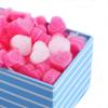 500 Pieces Gift Box Filler Shreds Mini Heart Foam Beads Gift Basket Filler Bedding Pearl Wool Material by EORTA for Crafts DIY Package Packing Decoration Party Wedding Supply, Pink view 1
