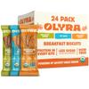 Olyra Organic Breakfast Biscuits - Variety Pack - Healthy Snacks for Adults - Office Snacks - Healthy Cookies - High Fiber Snack - Natural Energy Breakfast Biscuit 24 Packs view 1