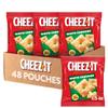 Cheez-It Cheese Crackers, Baked Snack Crackers, Lunch Snacks, White Cheddar (48 Pouches) view 1
