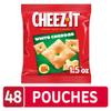 Cheez-It Cheese Crackers, Baked Snack Crackers, Lunch Snacks, White Cheddar (48 Pouches) view 3
