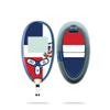 MightySkins Skin Compatible with Abbott Freestyle Lite - Dominican Flag | Protective, Durable, and Unique Vinyl Decal wrap Cover | Easy to Apply, Remove, and Change Styles | Made in The USA view 2