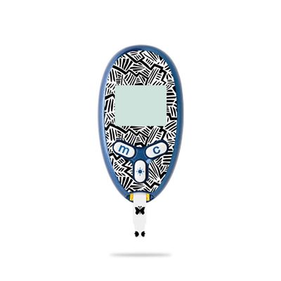 MightySkins Skin Compatible with Abbott Freestyle Lite - Abstract Black | Protective, Durable, and Unique Vinyl Decal wrap Cover | Easy to Apply, Remove, and Change Styles | Made in The USA