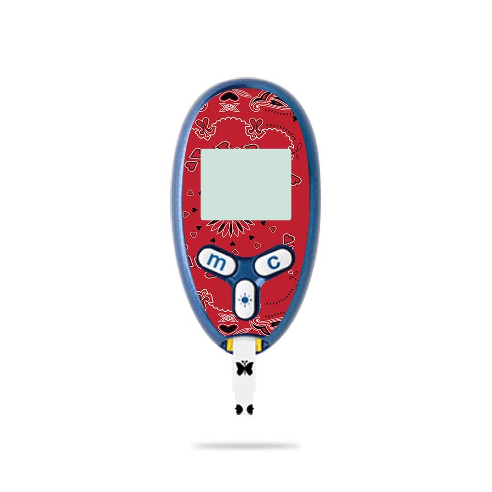 MightySkins Skin Compatible with Abbott Freestyle Lite - Bandana | Protective, Durable, and Unique Vinyl Decal wrap Cover | Easy to Apply, Remove, and Change Styles | Made in The USA