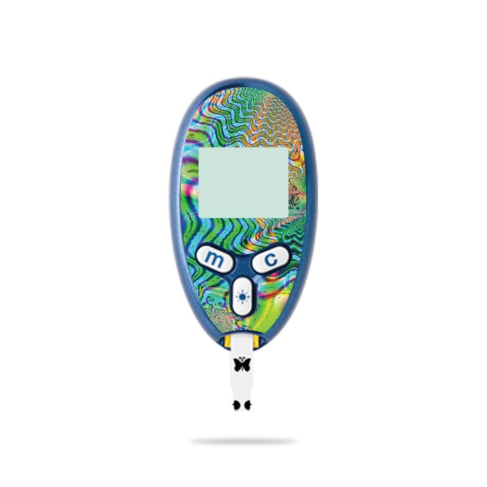 MightySkins Skin Compatible with Abbott Freestyle Lite - Psychedelic | Protective, Durable, and Unique Vinyl Decal wrap Cover | Easy to Apply, Remove, and Change Styles | Made in The USA