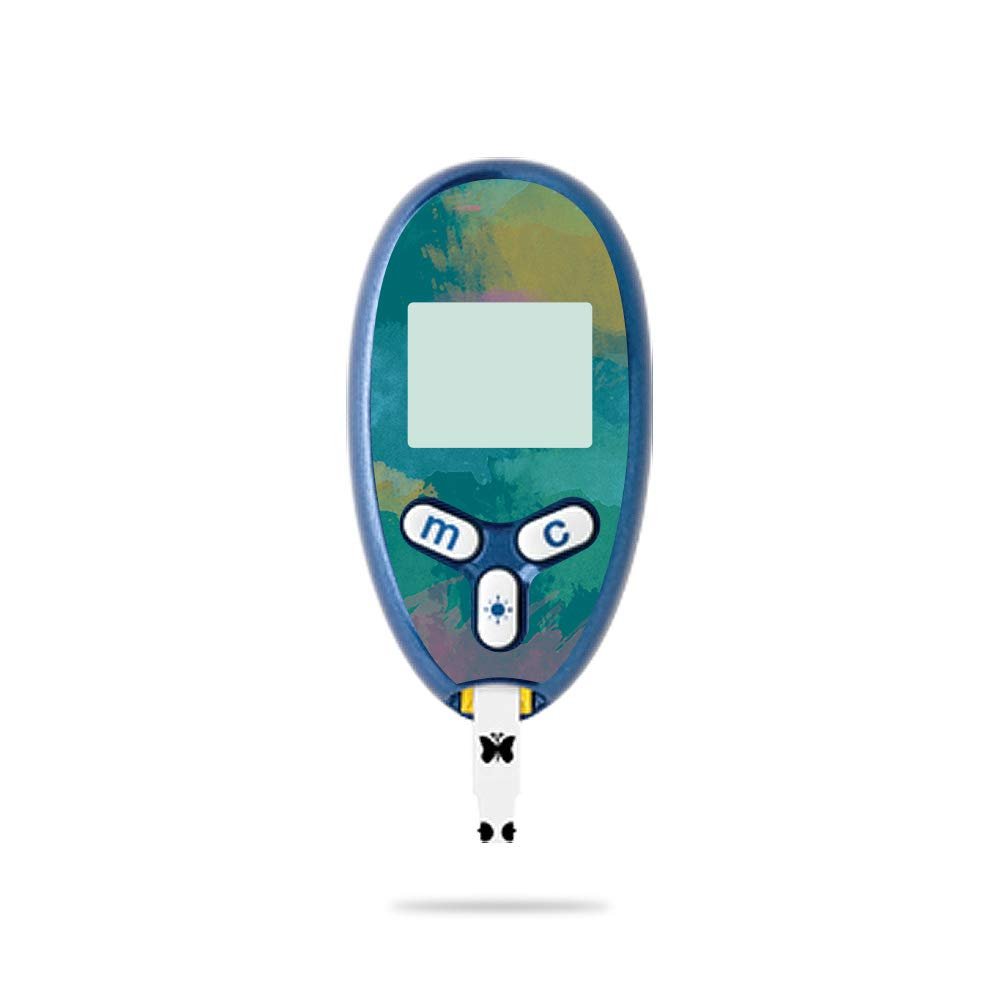 MightySkins Skin Compatible with Abbott Freestyle Lite - Watercolor Blue | Protective, Durable, and Unique Vinyl Decal wrap Cover | Easy to Apply, Remove, and Change Styles | Made in The USA