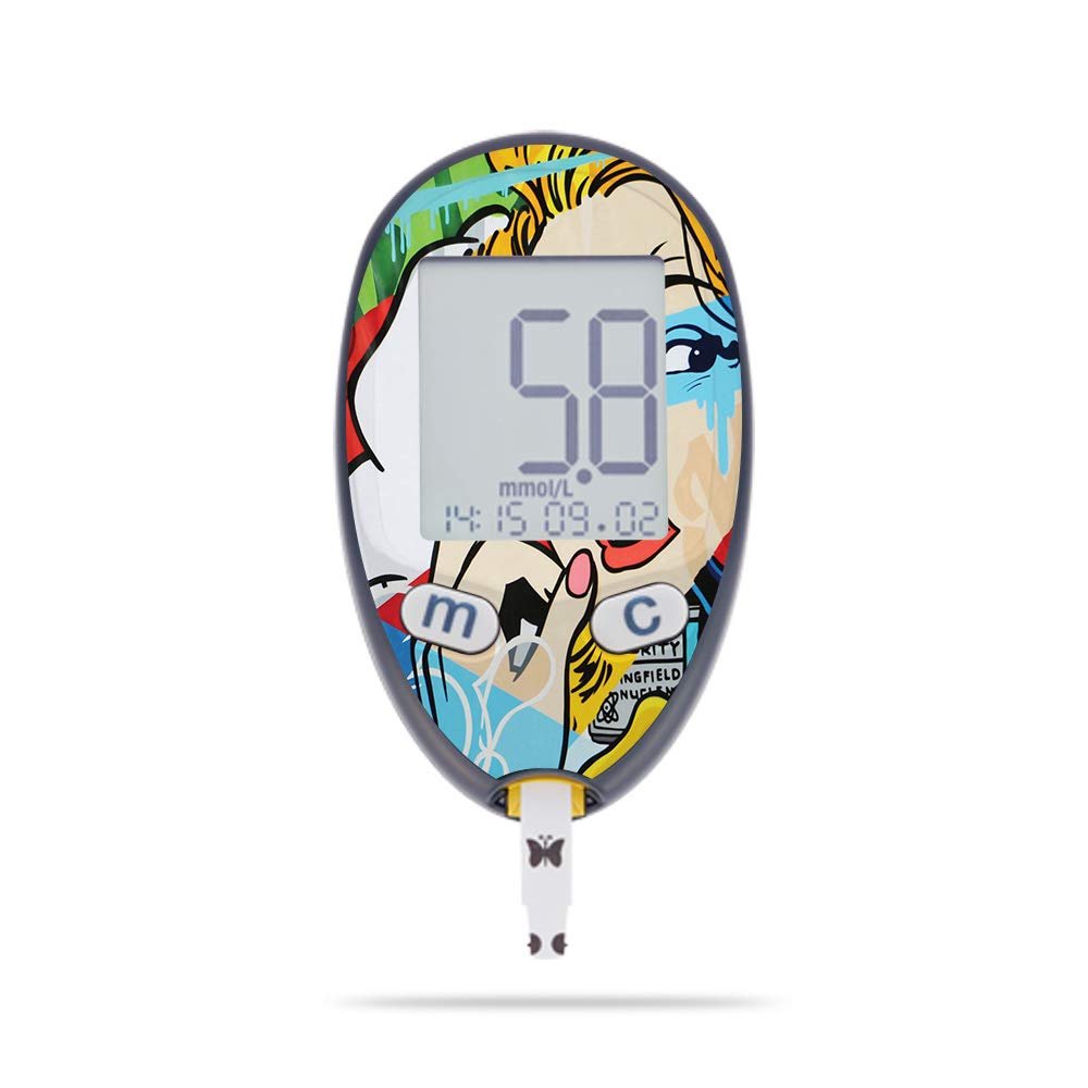 MightySkins Skin Compatible with Abbott Freestyle Freedom Lite - Cartoon Mania | Protective, Durable, and Unique Vinyl Decal wrap Cover | Easy to Apply, Remove, and Change Styles | Made in The USA