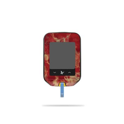 MightySkins Skin Compatible with Abbott Freestyle Precision Neo - Crimson Marble | Protective, Durable, and Unique Vinyl Decal wrap Cover | Easy to Apply, Remove, and Change Styles | Made in The USA