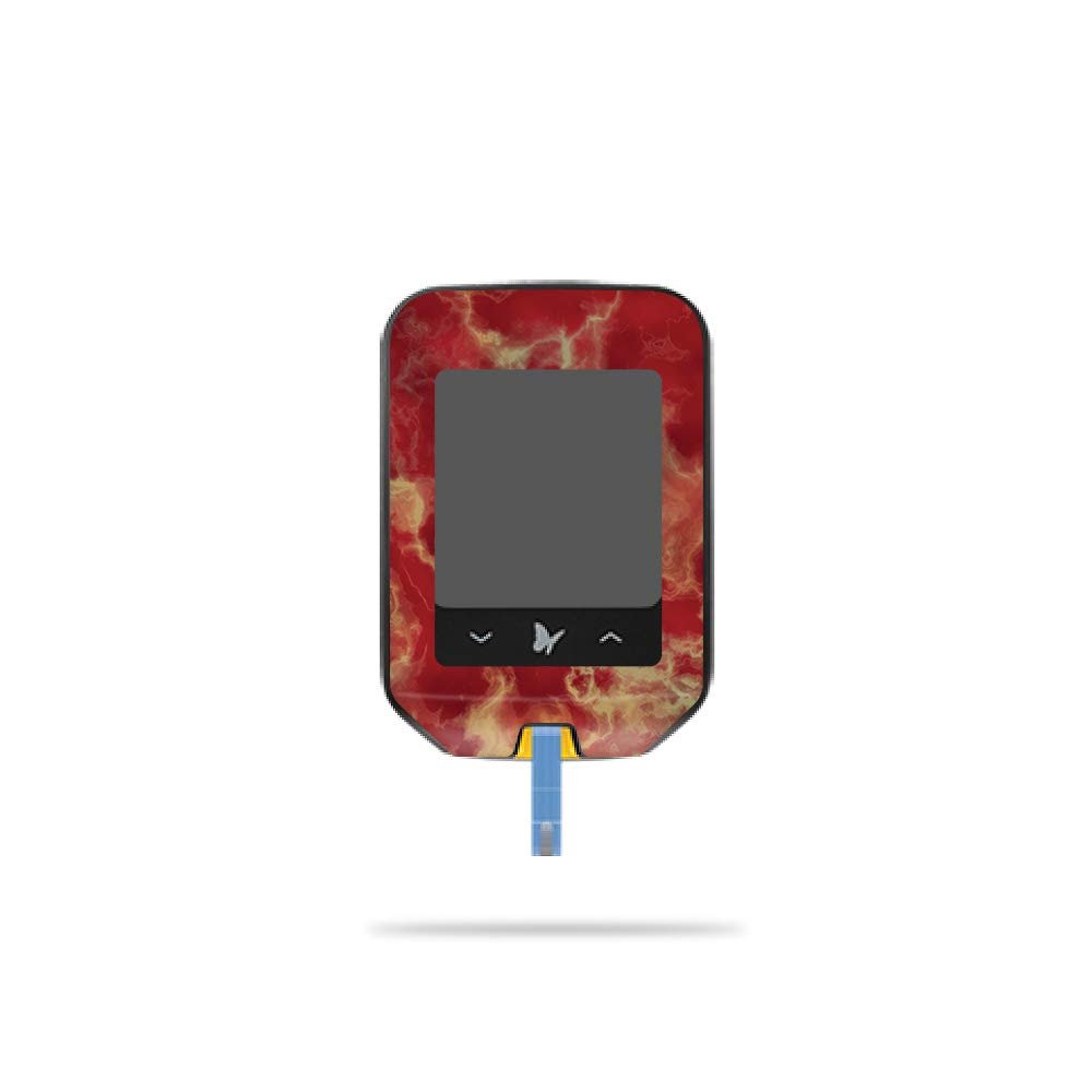 MightySkins Skin Compatible with Abbott Freestyle Precision Neo - Crimson Marble | Protective, Durable, and Unique Vinyl Decal wrap Cover | Easy to Apply, Remove, and Change Styles | Made in The USA