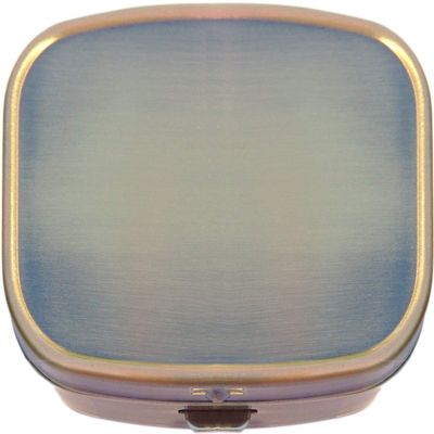 Brass Rectangular Pill Box
