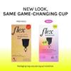 Flex Cup Starter Kit (Full Fit - Size 02) | Reusable Menstrual Cup + 2 Free Menstrual Discs | Pull-Tab for Easy Removal | Tampon + Pad Alternative | Lasts up to 10 Years | Capacity of 3 Super Tampons view 2