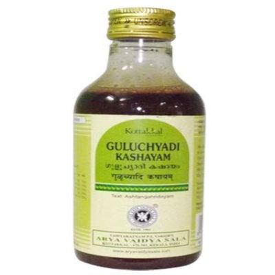Kottakkal Guluchyadi Kashayam 200 ml X 1PcsOne Free Prakruthi Ginger Candy for Each Order.