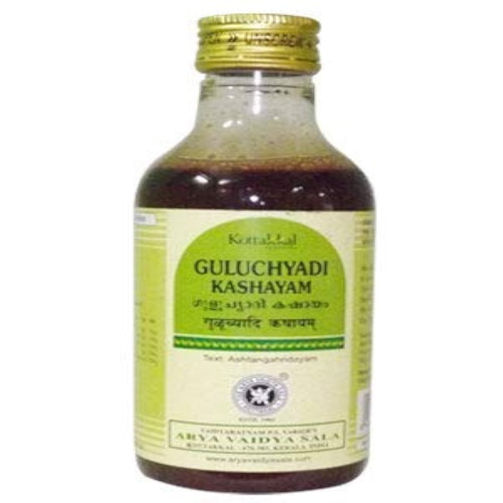 Kottakkal Guluchyadi Kashayam 200 ml X 1PcsOne Free Prakruthi Ginger Candy for Each Order.
