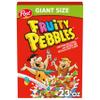 Fruity PEBBLES Breakfast Cereal, Gluten-Free, Sweetened Rice Crunch with 10 Vitamins and Minerals, 23 oz Extra Large Size Box view 1