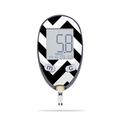 MightySkins Skin Compatible with Abbott Freestyle Freedom Lite - Black Chevron | Protective, Durable, and Unique Vinyl Decal wrap Cover | Easy to Apply, Remove, and Change Styles | Made in The USA