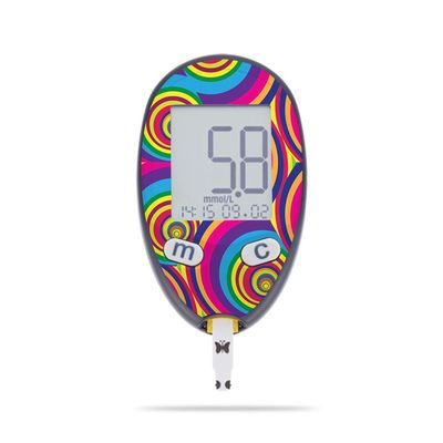 MightySkins Skin Compatible with Abbott Freestyle Freedom Lite - Groovy 60s | Protective, Durable, and Unique Vinyl Decal wrap Cover | Easy to Apply, Remove, and Change Styles | Made in The USA