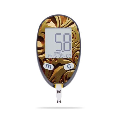 MightySkins Skin Compatible with Abbott Freestyle Freedom Lite - Mosaic Gold | Protective, Durable, and Unique Vinyl Decal wrap Cover | Easy to Apply, Remove, and Change Styles | Made in The USA