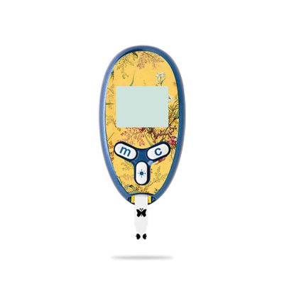 MightySkins Skin Compatible with Abbott Freestyle Lite - Yellow Marble End | Protective, Durable, and Unique Vinyl Decal wrap Cover | Easy to Apply, Remove, and Change Styles | Made in The USA