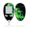 MightySkins Skin Compatible with Abbott Freestyle Freedom Lite - Green Flames | Protective, Durable, and Unique Vinyl Decal wrap Cover | Easy to Apply, Remove, and Change Styles | Made in The USA view 2
