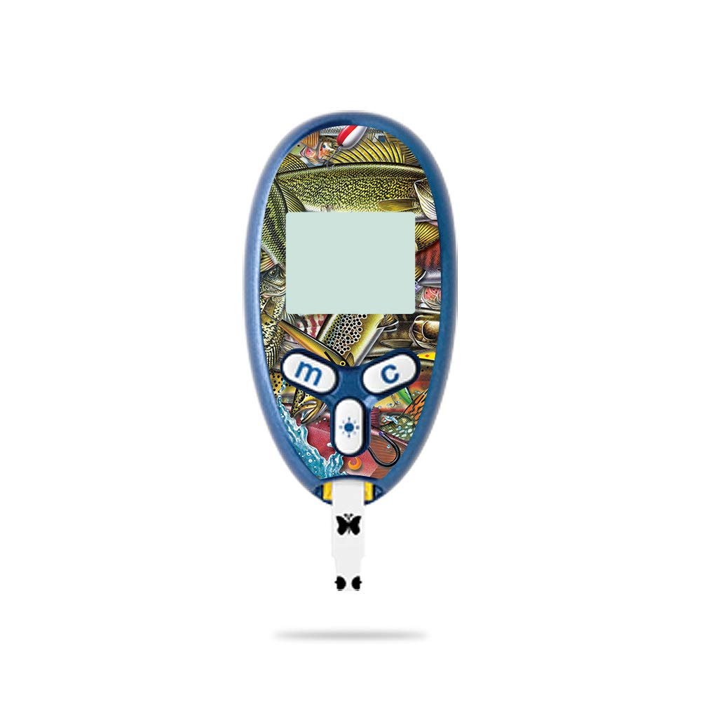 MightySkins Skin Compatible with Abbott Freestyle Lite - Fish Puzzle | Protective, Durable, and Unique Vinyl Decal wrap Cover | Easy to Apply, Remove, and Change Styles | Made in The USA