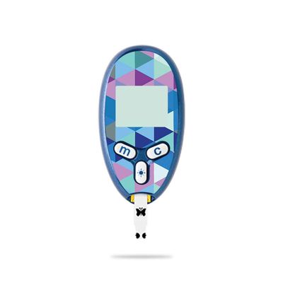 MightySkins Skin Compatible with Abbott Freestyle Lite - Purple Kaleidoscope | Protective, Durable, and Unique Vinyl Decal wrap Cover | Easy to Apply, Remove, and Change Styles | Made in The USA