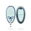 MightySkins Skin Compatible with Abbott Freestyle Lite - Aqua Chevron | Protective, Durable, and Unique Vinyl Decal wrap Cover | Easy to Apply, Remove, and Change Styles | Made in The USA view 2