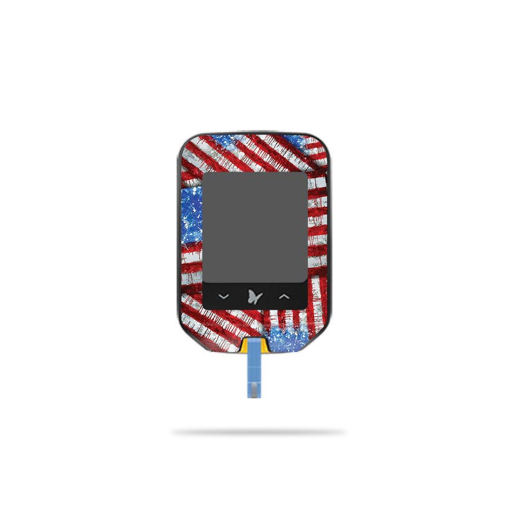 MightySkins Skin Compatible with Abbott Freestyle Precision Neo - Flag Drips | Protective, Durable, and Unique Vinyl Decal wrap Cover | Easy to Apply, Remove, and Change Styles | Made in The USA