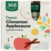365 by Whole Foods Market, Organic Cinnamon Applesauce Pouches, Unsweetened, 3.2 Ounce (Pack of 4) view 1