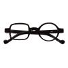 BEISON One Square One Round Readers Reading Glasses (Black, 3.5) view 1
