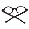 BEISON One Square One Round Readers Reading Glasses (Black, 3.5) view 3