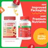 SmartyPants Organic Kids Multivitamin Gummies: Omega 3 (ALA), Vitamin D3, C, Vitamin B12, B6, A, K & Zinc for Immune Support, Biotin, Vegetarian, Three Fruit Flavors, 120 Count (30 Day Supply) view 2